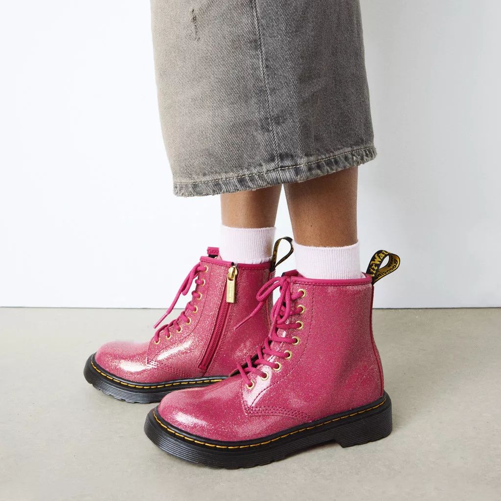 Dr. Martens 1460 Nebula Glitter I Jr. - Fuchsia / Silver / Gold