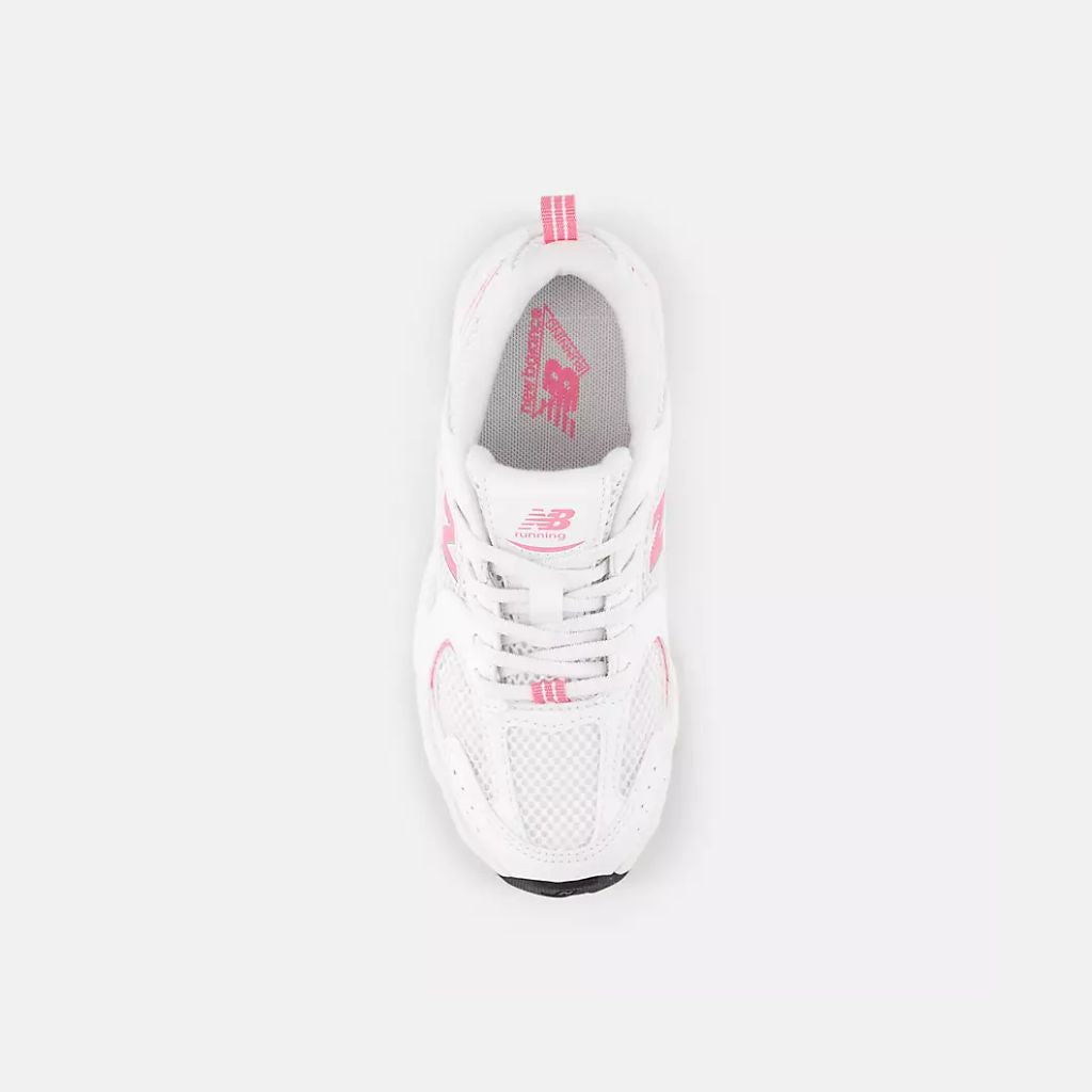 New Balance GR530CL - White / Signal Pink
