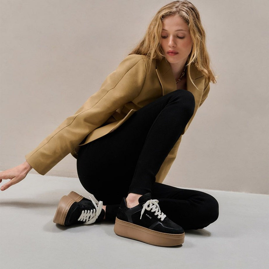 Nubikk Bayou Platform - Black Combi Mocca