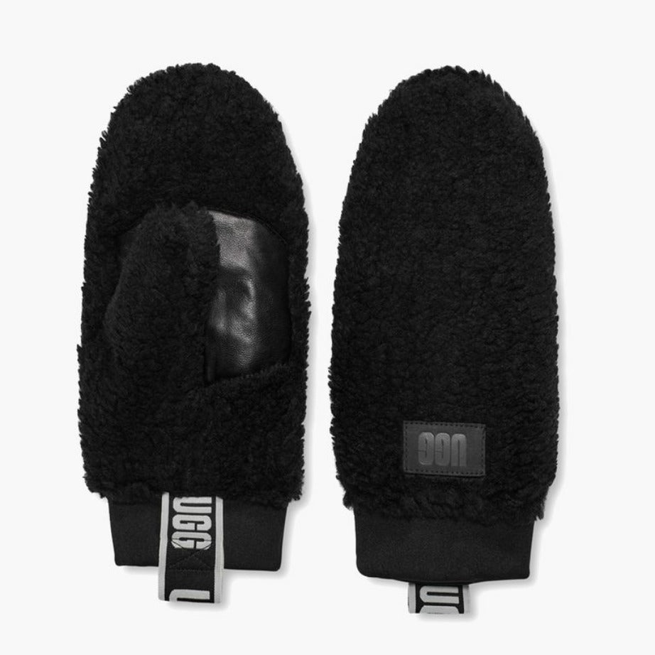 UGG Sherpa Mitten Logo Tape - Black