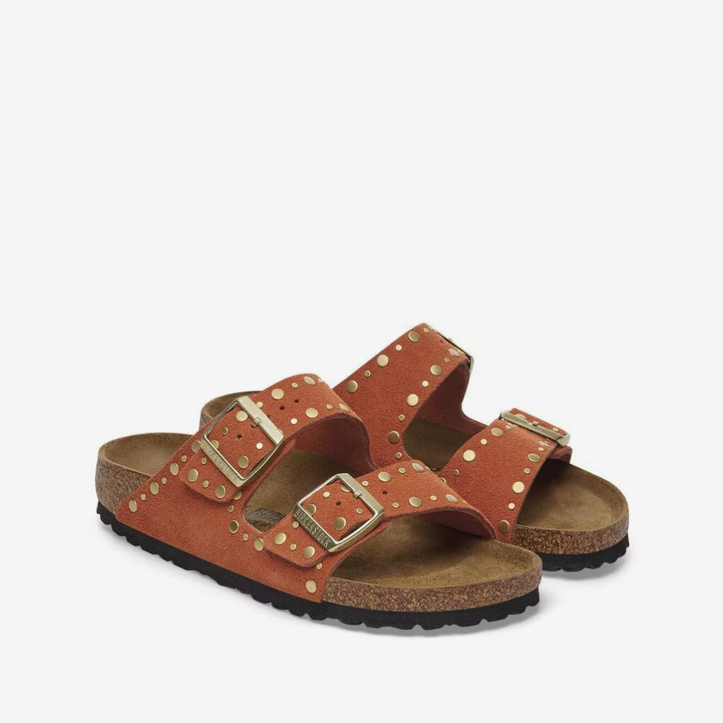 Birkenstock Arizona Rivet LEVE -  Dark Rust