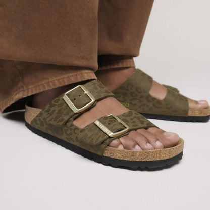 Birkenstock Arizona W -  Leo Khaki