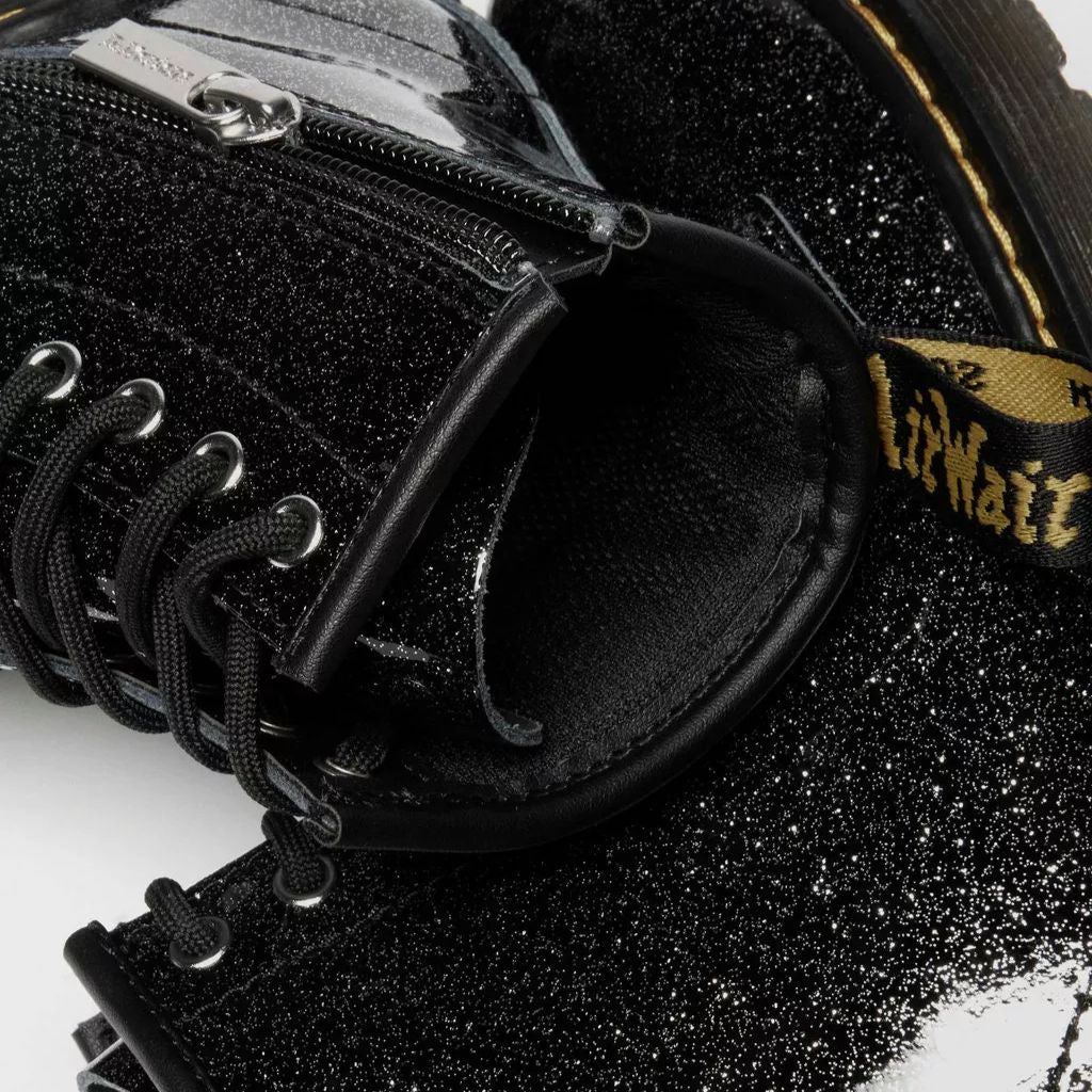 Dr. Martens 1460 Nebula Glitter II Jr. -  Black / Silver
