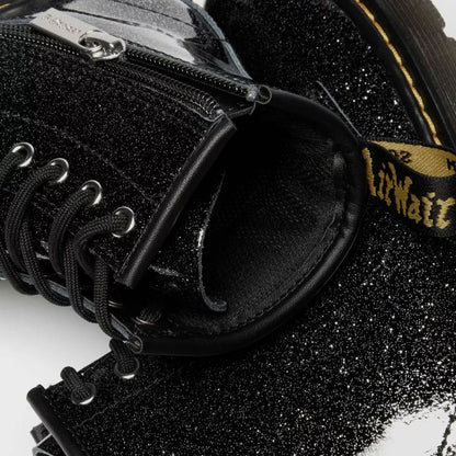 Dr. Martens 1460 Nebula Glitter II Jr. -  Black / Silver