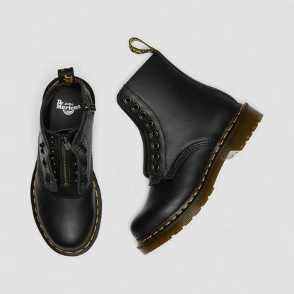 Dr. Martens 1460 Pascal Front Zip -  Black Nappa