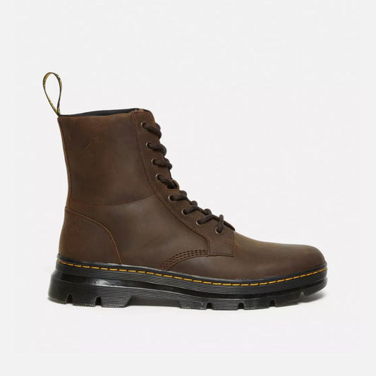 Dr. Martens Combs Leather Crazy Horse -  Dark Brown