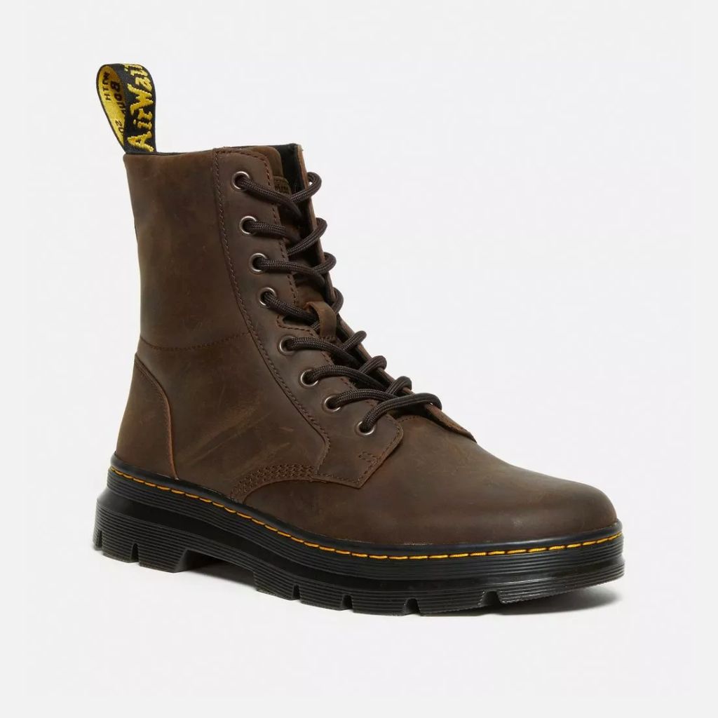 Dr. Martens Combs Leather Crazy Horse -  Dark Brown