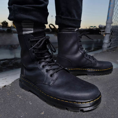 Dr. Martens Combs Leather Wyoming -  Black