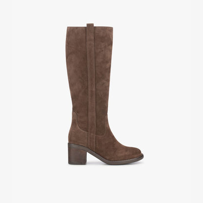 Poelman Cow Suede Laarzen -  Dark Brown