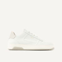 White leather / beige