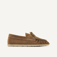 Light brown suede