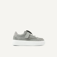 Grey suede