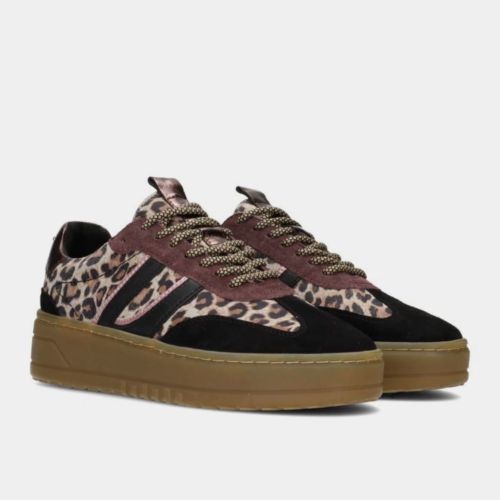 Poelman ANEMONE Sneaker -  Black / Brown / Pink