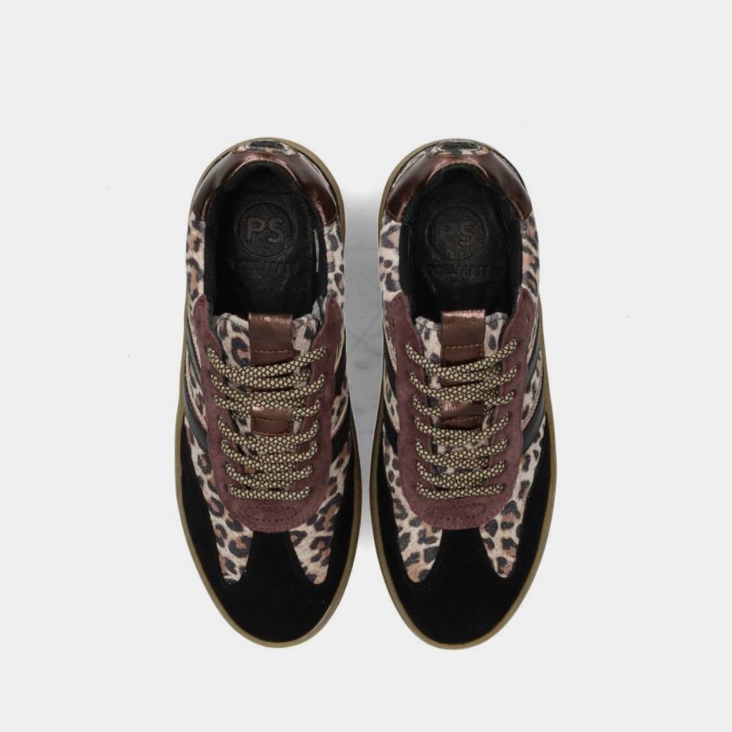 Poelman ANEMONE Sneaker -  Black / Brown / Pink