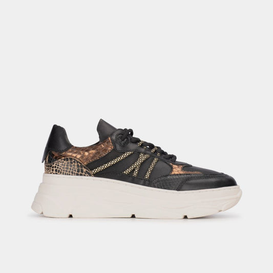Poelman JANA Sneaker -  Black / Black / Jean Grey