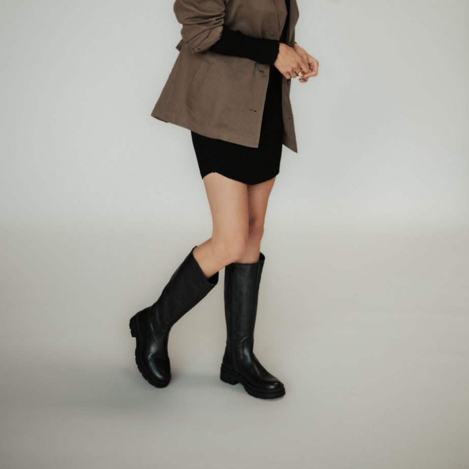 Red-Rag Women High Boot 74504 -  Black Nappa