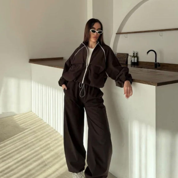 Rhyme & Hype Zipper Track Suit Look Set