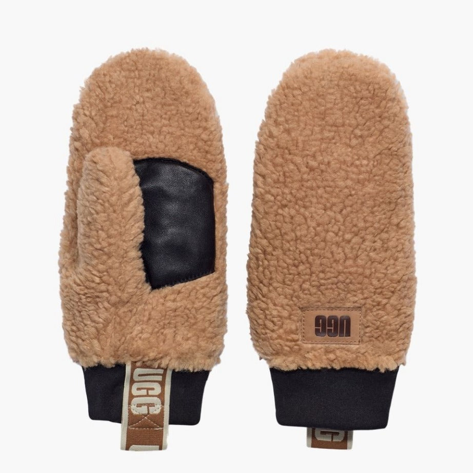 UGG Sherpa Mitten Logo Tape -  Caramel